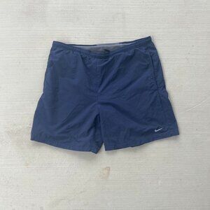 Navy Nike Dri-Fit athletic shorts perfect for running/sports